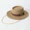 Elegant Womens Summer Straw Hat With Ribbon Decoration Beach Travel Sun Hat 9