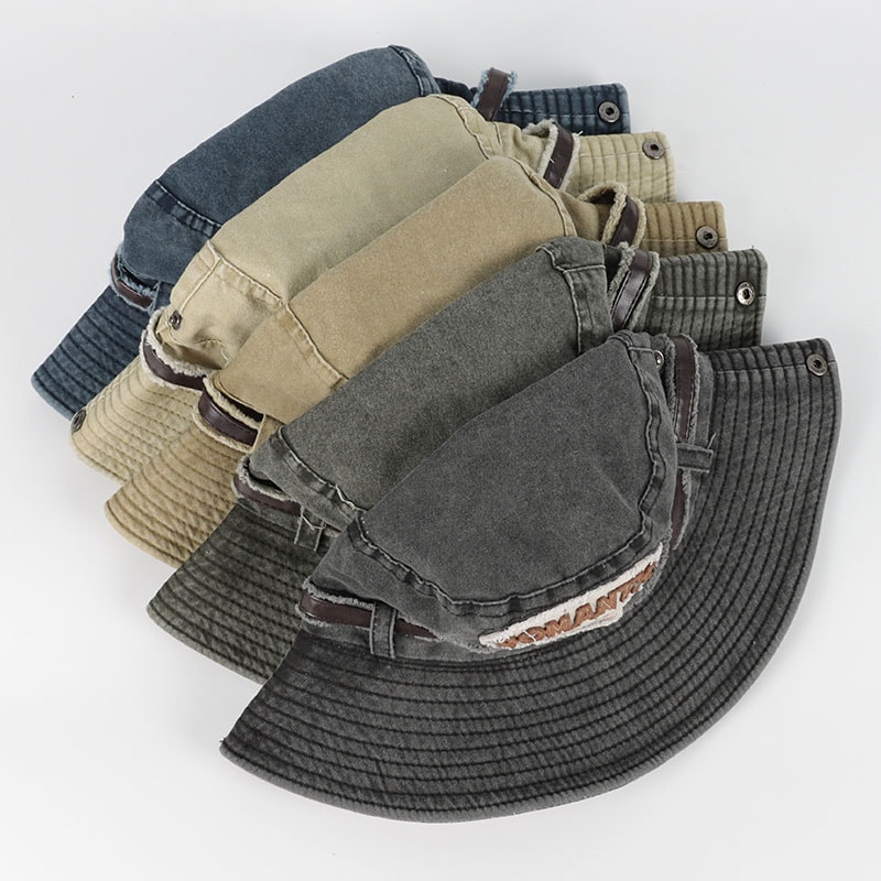 Premium Cotton Bucket Hat For Men Women Outdoor Sun Fishing Cap 3