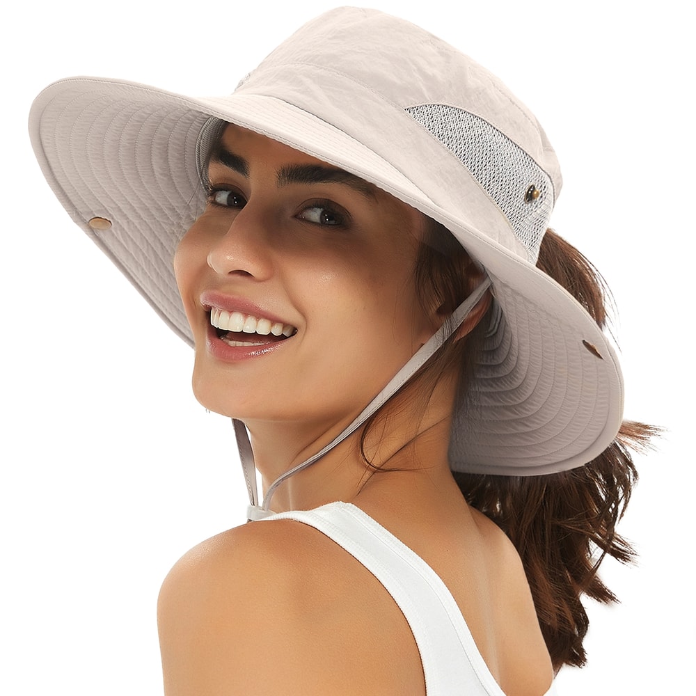 Womens Wide Brim Sun Hat Lightweight Beach & Outdoor Hat