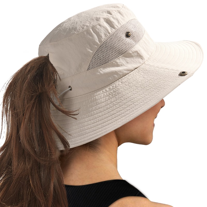 Womens Wide Brim Sun Hat Lightweight Beach & Outdoor Hat