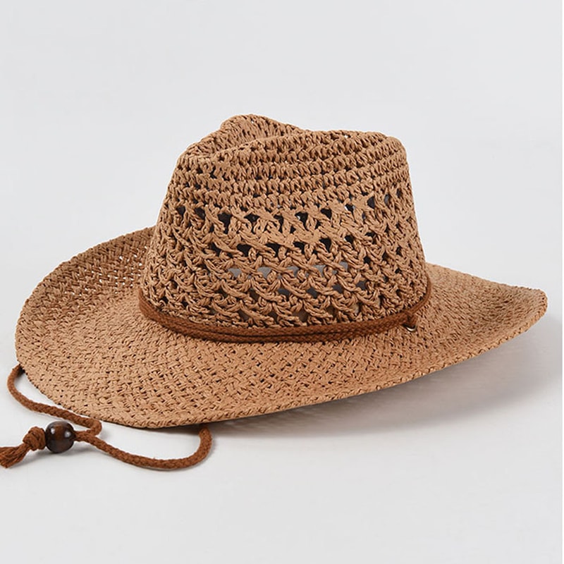 Breathable Panama Straw Hat For Men Women Wide Brim Sun Protection Travel Beach Hat 0