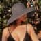Vintage Womens Straw Wide Brim Sun Hat Breathable Beach Hat For Summer Style Sun Protection 1