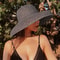 Vintage Womens Straw Wide Brim Sun Hat Breathable Beach Hat For Summer Style Sun Protection 1