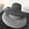 Vintage Womens Straw Wide Brim Sun Hat Breathable Beach Hat For Summer Style Sun Protection 3