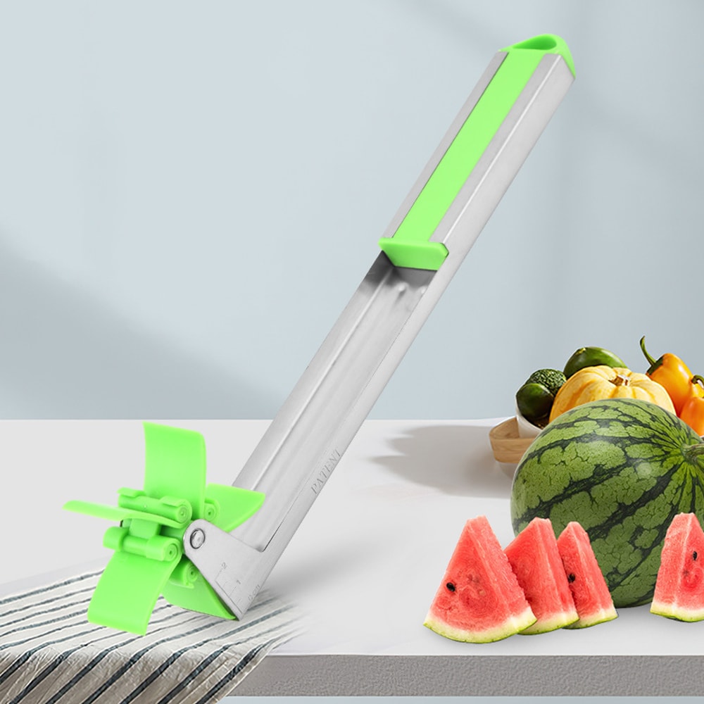 Premium Stainless Steel Watermelon Cutter & Fruit Slicer for Cubes