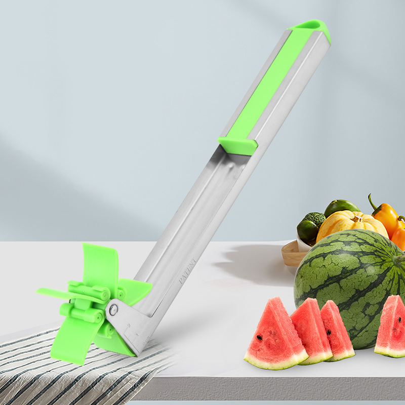 Premium Stainless Steel Watermelon Cutter & Fruit Slicer for Cubes
