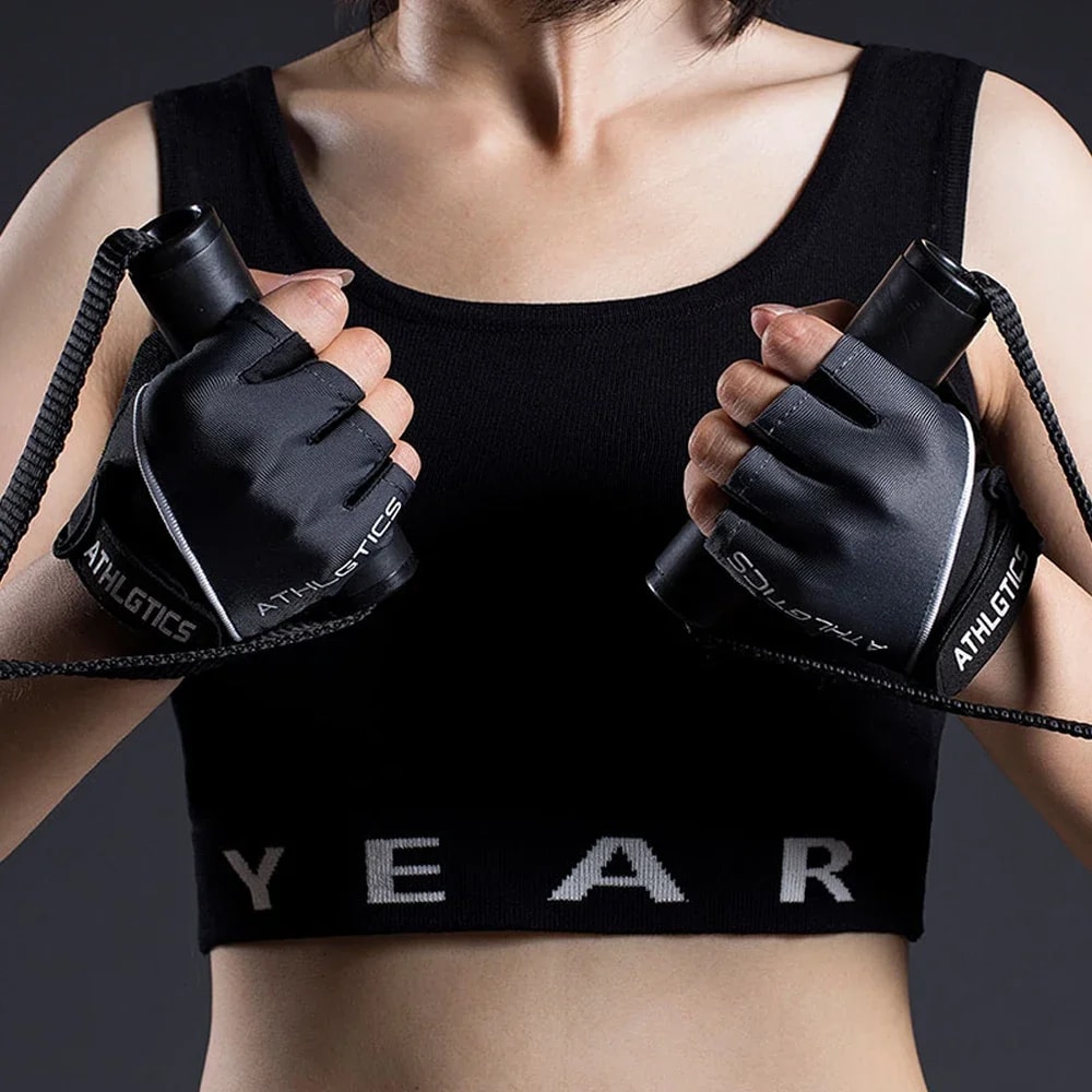 Breathable Cycling Fingerless Workout Gloves For Gym Weight Lifting 3