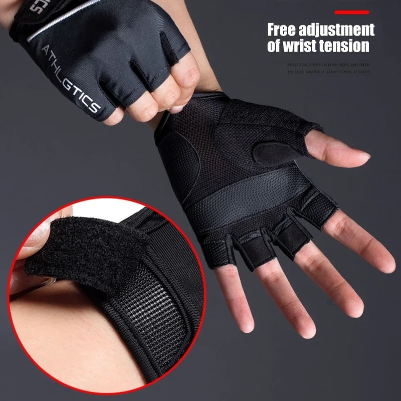 Breathable Cycling Fingerless Workout Gloves For Gym Weight Lifting 4