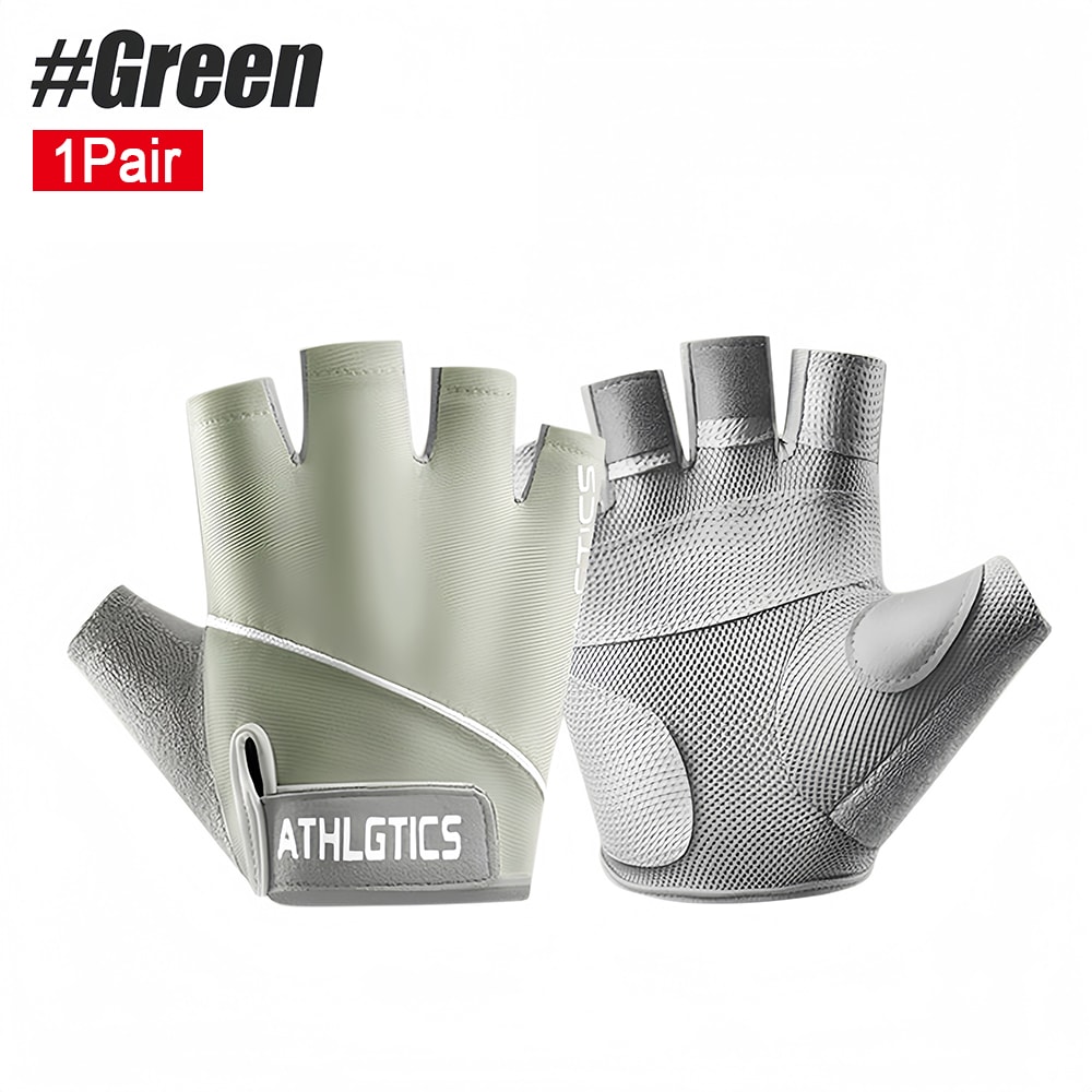 Breathable Cycling Fingerless Workout Gloves For Gym Weight Lifting 7