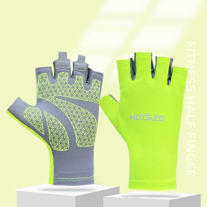 Premium Breathable Fingerless Cycling Gloves For Men Women 0