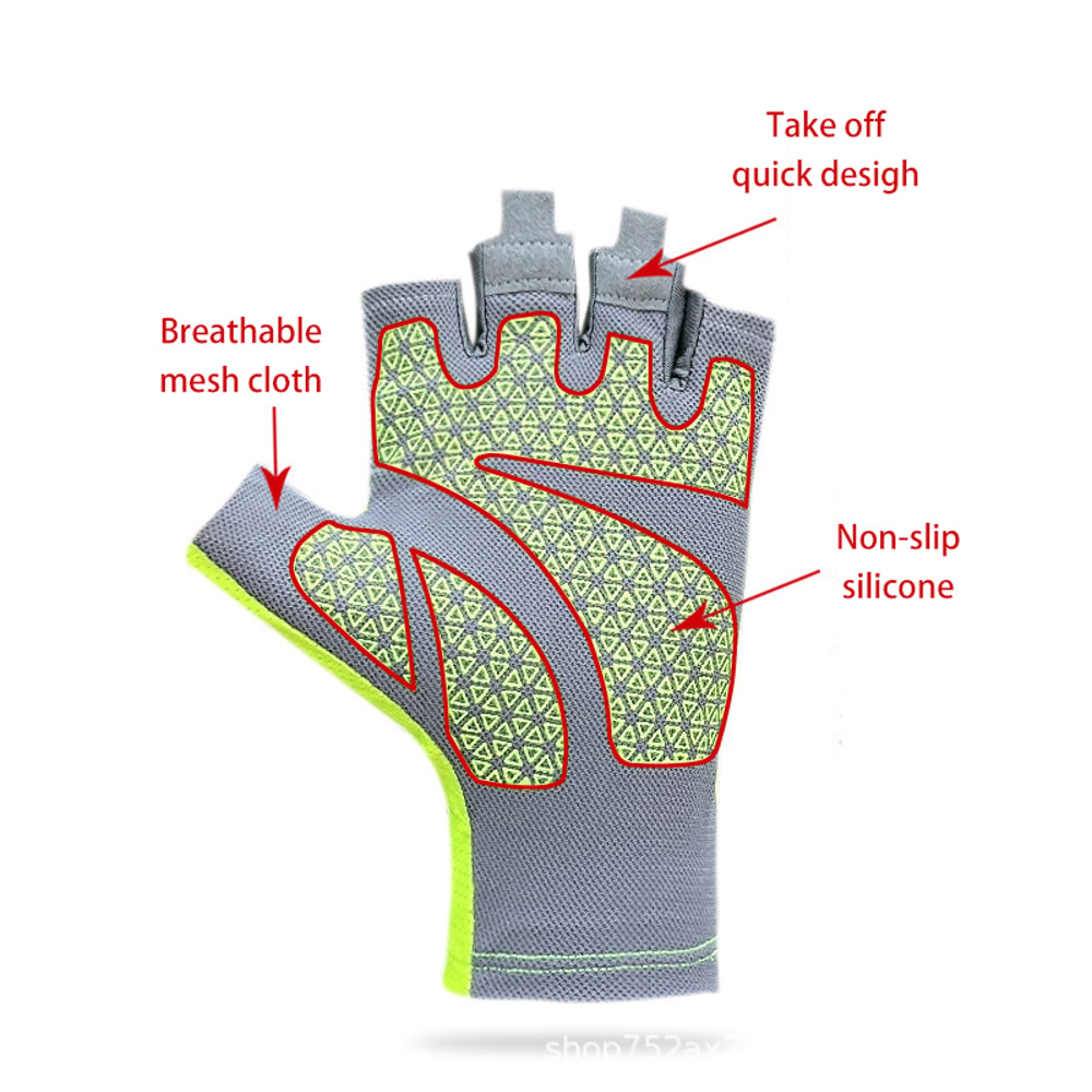 Premium Breathable Fingerless Cycling Gloves For Men Women 3