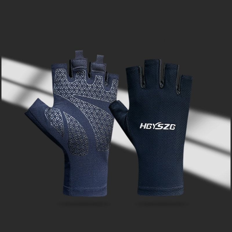 Premium Breathable Fingerless Cycling Gloves For Men Women 5
