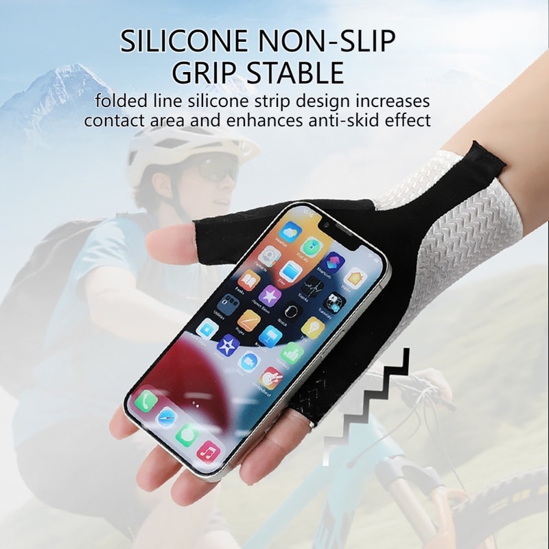 Summer Performance Breathable Cycling Gloves Anti Slip Half Finger Bike Gloves 2