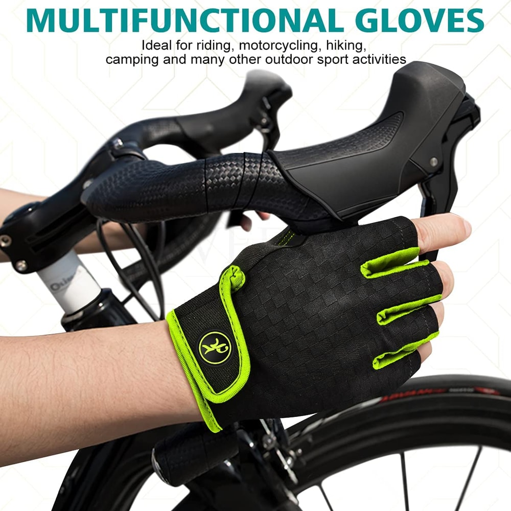 Unisex Gel Padded Cycling Gloves Anti Slip Bike Gloves 1