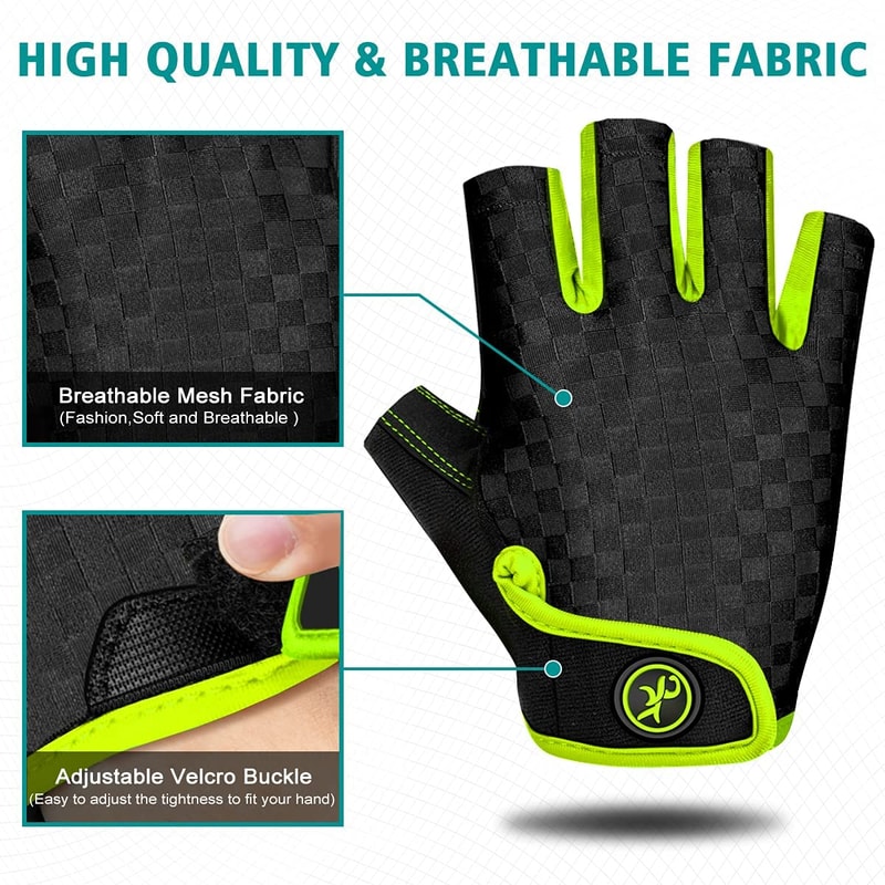 Unisex Gel Padded Cycling Gloves Anti Slip Bike Gloves 2