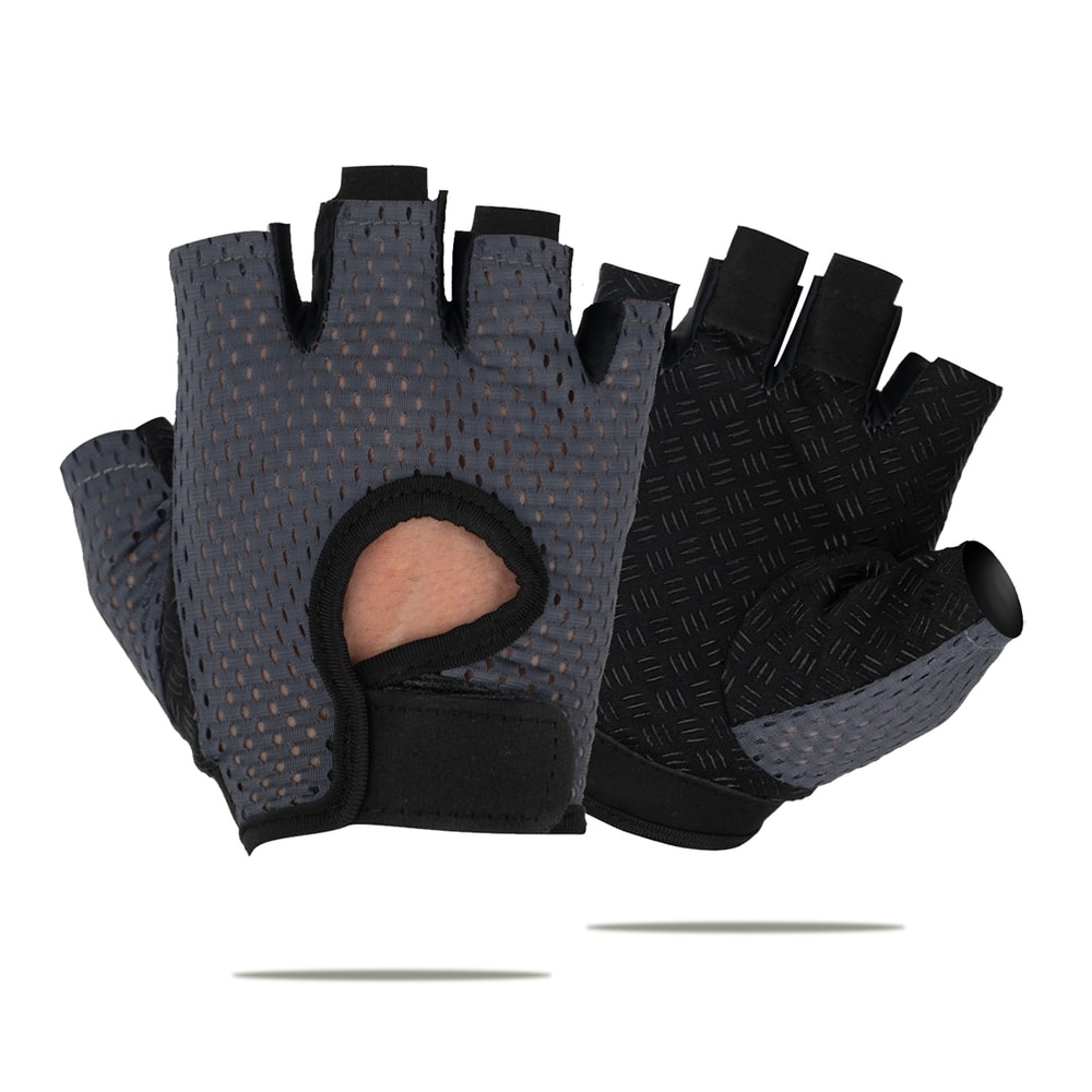 Womens Breathable Gym Anti Slip Cycling Gloves Half Finger Workout Breathable Gym Gloves 6
