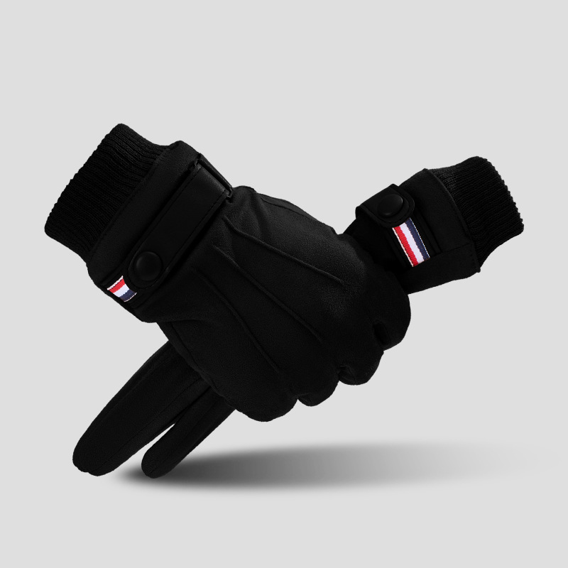 Warm Suede Touchscreen Winter Cycling Gloves For Men Outdoor Riding Delivery 7