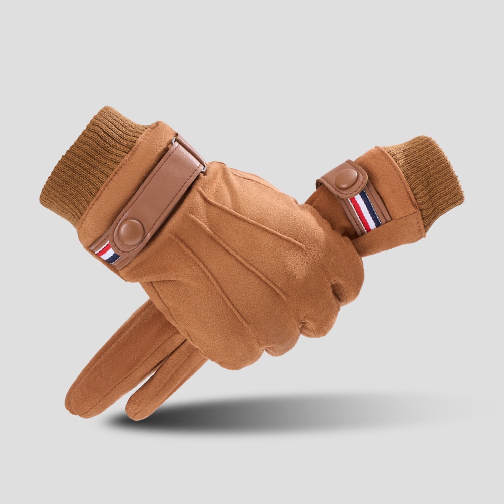 Warm Suede Touchscreen Winter Cycling Gloves For Men Outdoor Riding Delivery 6