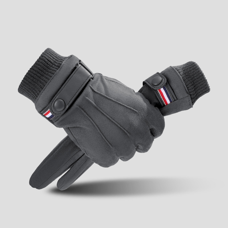 Warm Suede Touchscreen Winter Cycling Gloves For Men Outdoor Riding Delivery 8