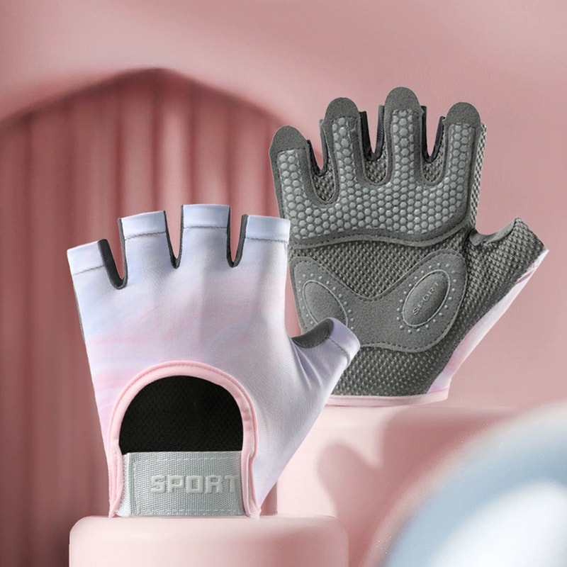 Unisex Fitness Gloves Breathable Semi Finger Workout Gloves For Gym Cycling 0