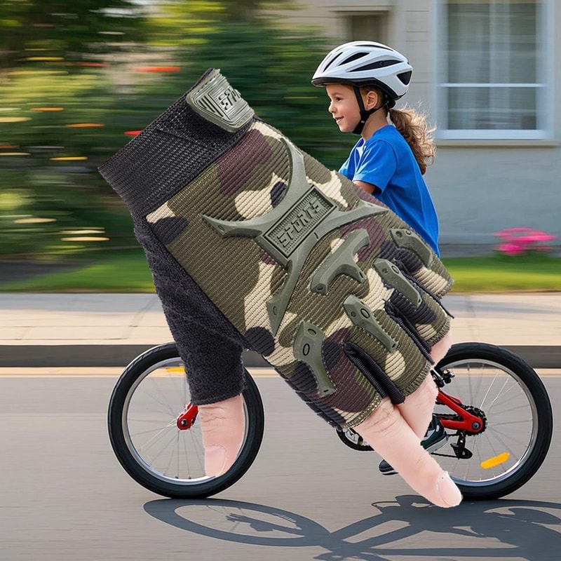 Kids Sports Gloves Anti Slip Training Cycling Protection 3