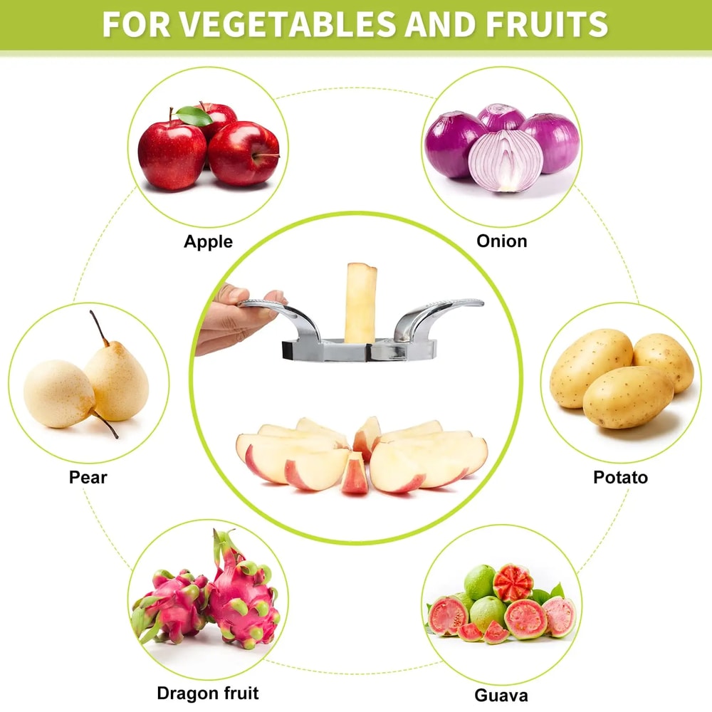 Premium Apple Slicer Corer Ultra Sharp Stainless Steel Fruit Cutter