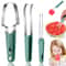 Premium Watermelon Slicer Tool Stainless Steel Fruit Cutter With Fork Easy Mess Free Melon Cutting 0