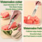 Premium Watermelon Slicer Tool Stainless Steel Fruit Cutter With Fork Easy Mess Free Melon Cutting 2
