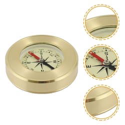vintage brass pocket compass for hiking & outdoor navigation