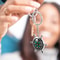 Mini Zinc Alloy Survival Compass Keychain for Hiking & Outdoor Adventures