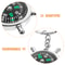 Mini Zinc Alloy Survival Compass Keychain for Hiking & Outdoor Adventures