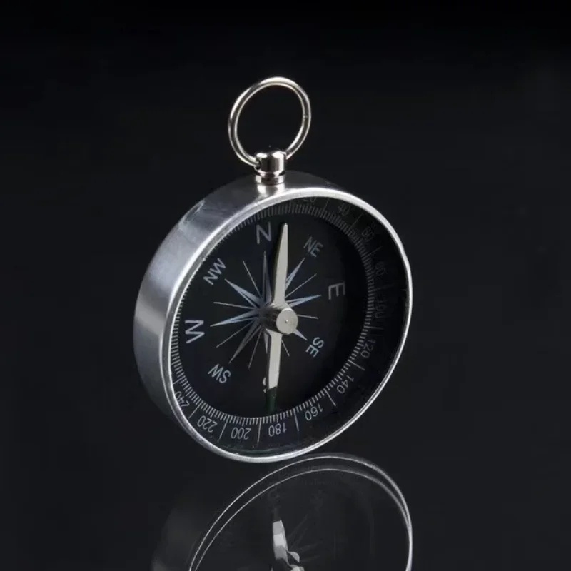 Portable Mini Compass Keychain Aluminum Outdoor Travel Adventure Tool
