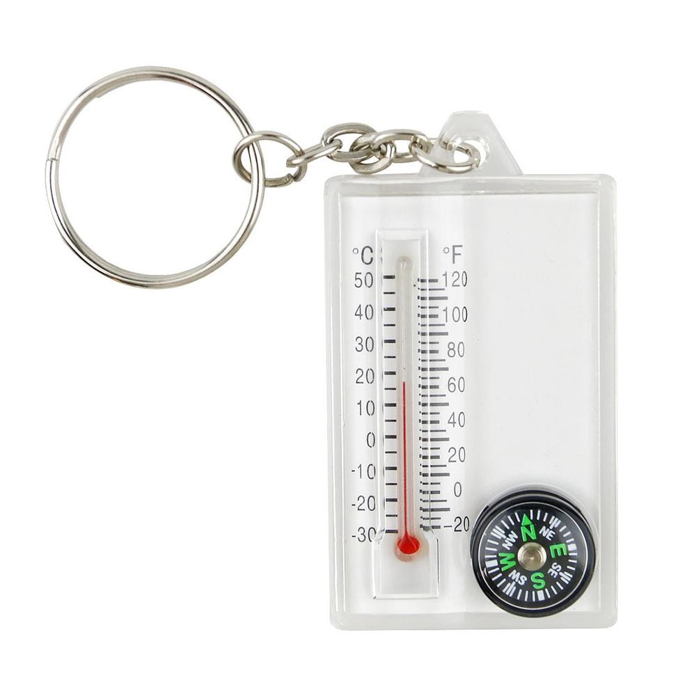 Mini Survival Compass with Thermometer Ultralight Hiking & Camping Accessory