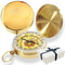Brass Survival Compass High Accuracy Portable Waterproof Navigation Tool for Hiking