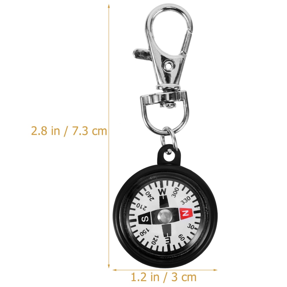 Portable Mini Compass Keychain for Outdoor Hiking & Survival
