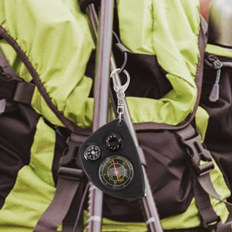 Portable Keychain Compass for Hiking Camping & Outdoor Adventure
