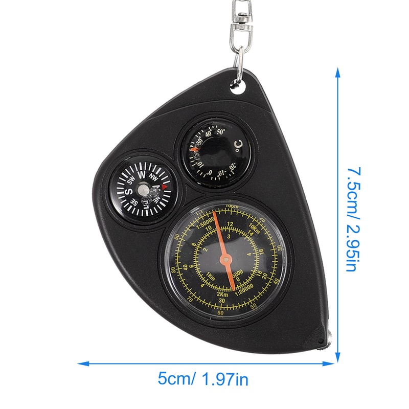 Portable Keychain Compass for Hiking Camping & Outdoor Adventure