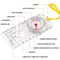 Tactical Multifunction Compass With Map Measurer Hiking Scale 1