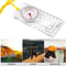 Tactical Multifunction Compass With Map Measurer Hiking Scale 5