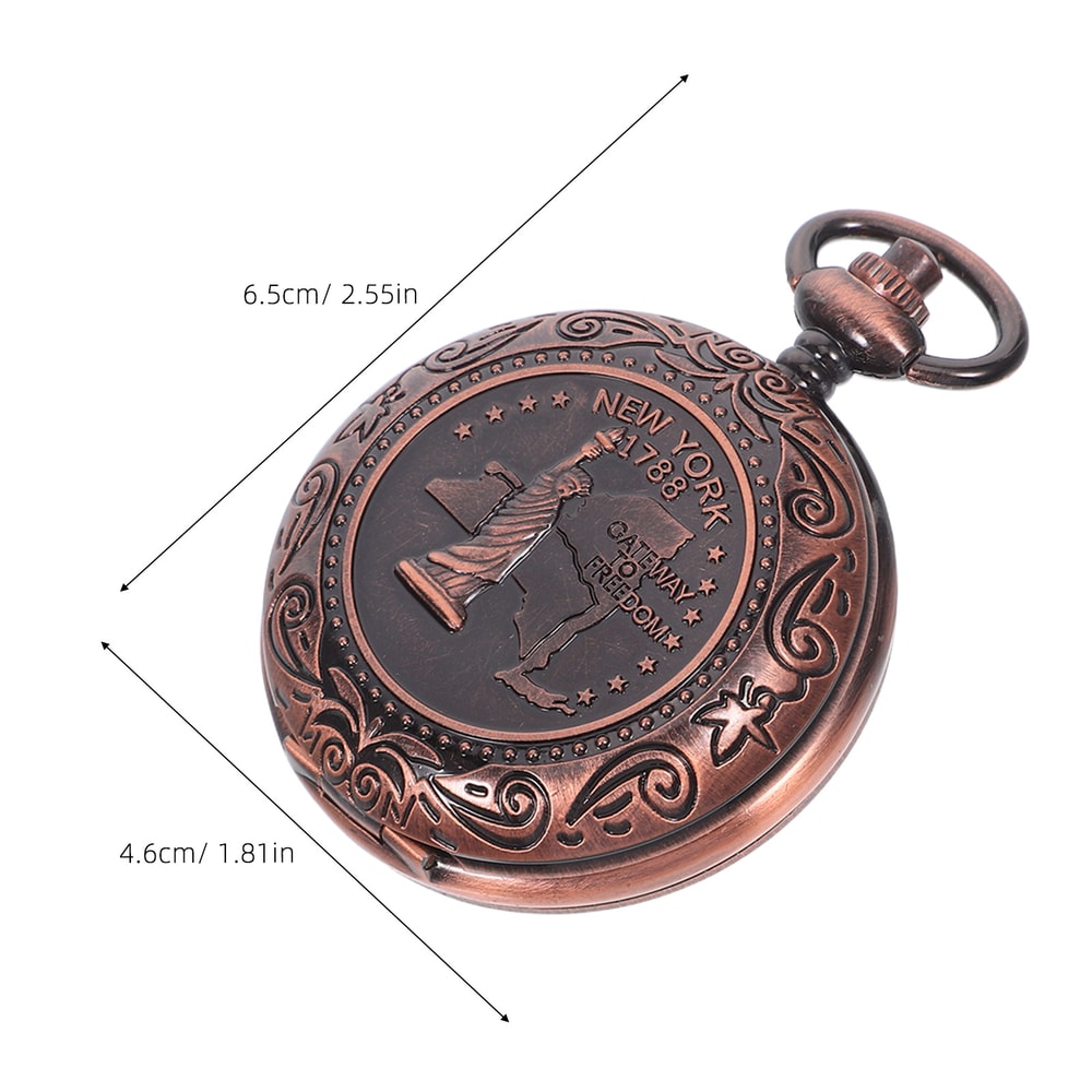 Vintage Pocket Watch Compass Portable Hiking Survival Tool