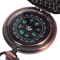 Vintage Pocket Watch Compass Portable Hiking Survival Tool