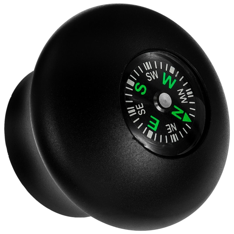 Trekking Pole Compass Head Lightweight Aluminum Outdoor Navigation