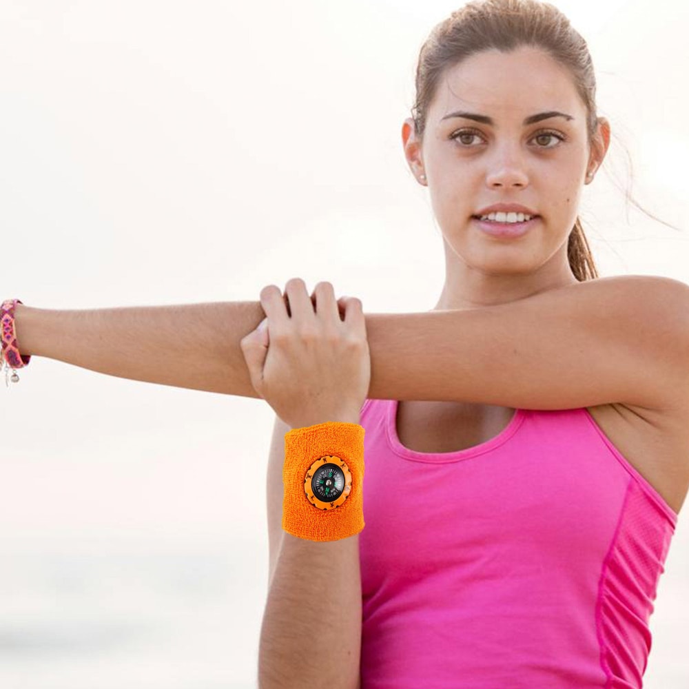 Wrist Compass Strap Sweat Absorbing Breathable Hiking Survival Gear