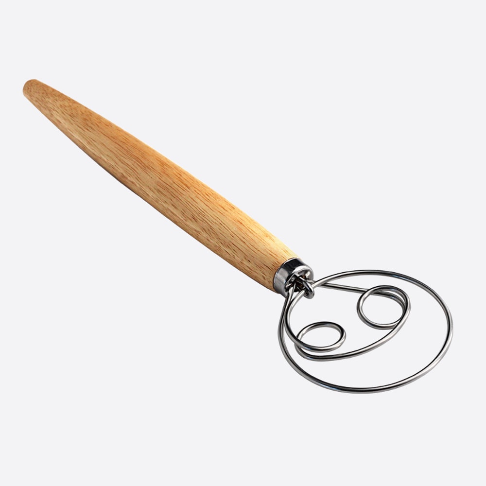 Premium Danish Dough Whisk Stainless Steel Bread Mixing Tool 2