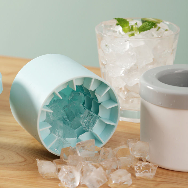 Premium Silicone Ice Cube Mold Round Ice Bucket DIY Ice Maker For Homemade Drinks 0