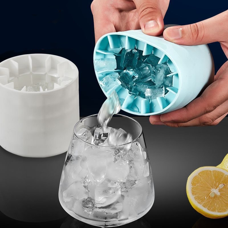 Premium Silicone Ice Cube Mold Round Ice Bucket DIY Ice Maker For Homemade Drinks 2