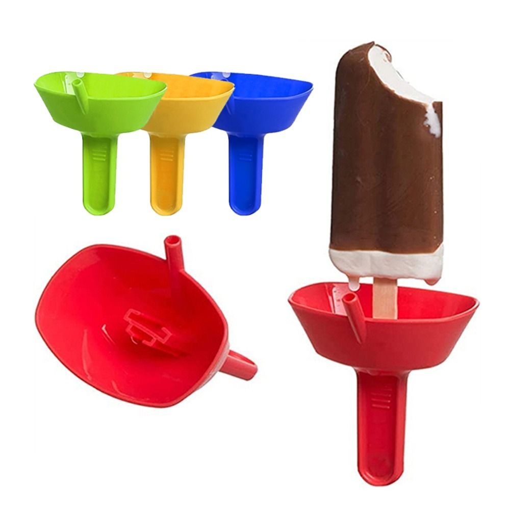 Premium Double Popsicle Holder Anti Drip Ice Cream Drip Tray For Kids 0