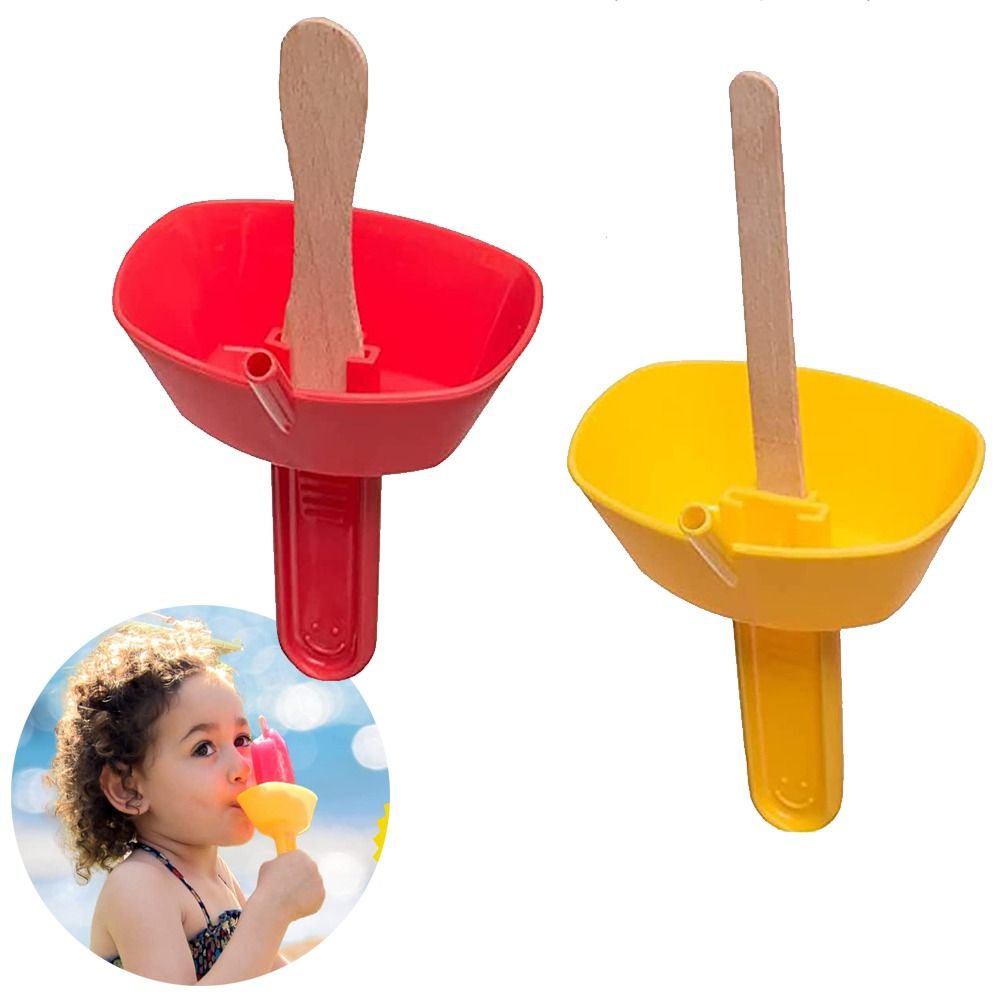 Premium Double Popsicle Holder Anti Drip Ice Cream Drip Tray For Kids 1