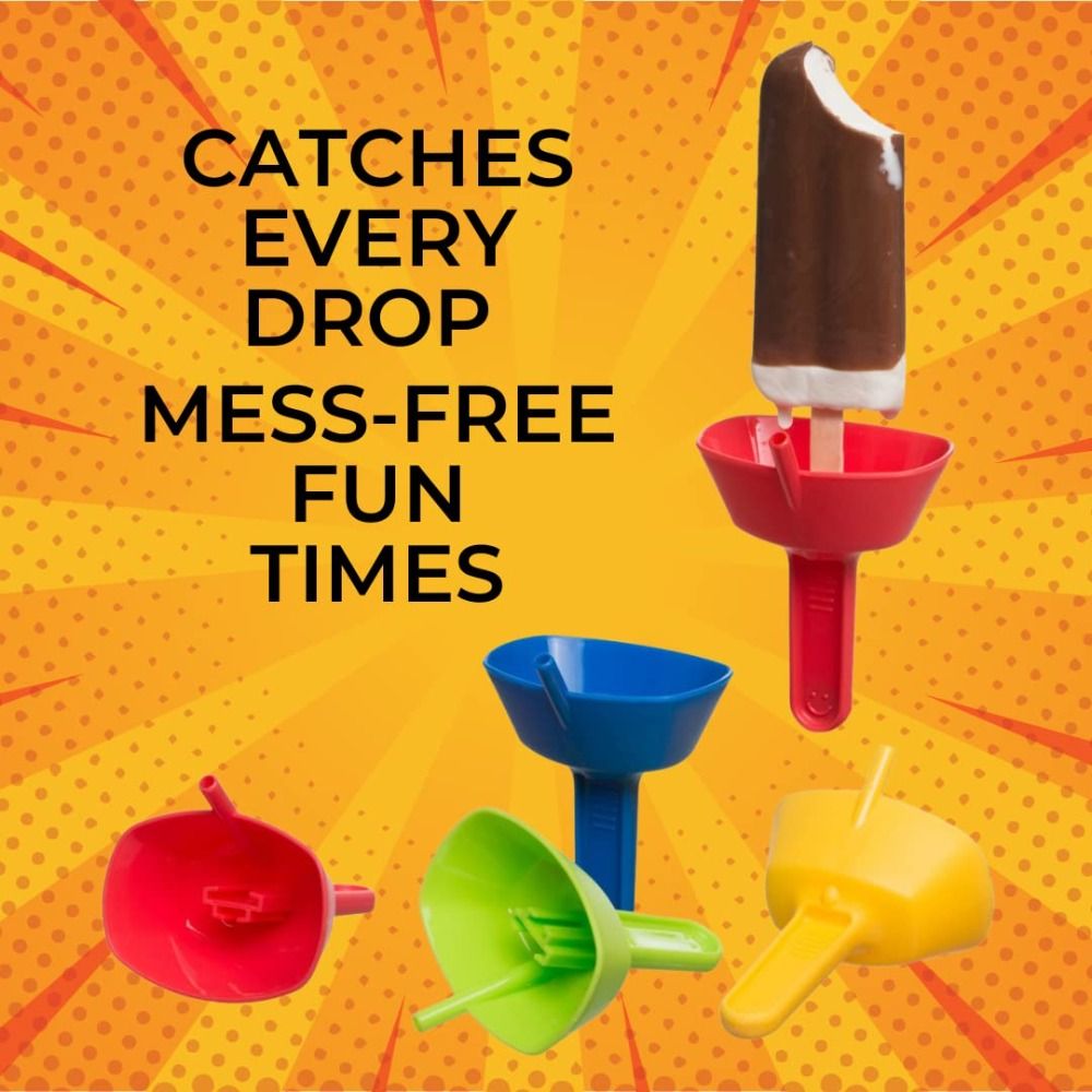 Premium Double Popsicle Holder Anti Drip Ice Cream Drip Tray For Kids 3