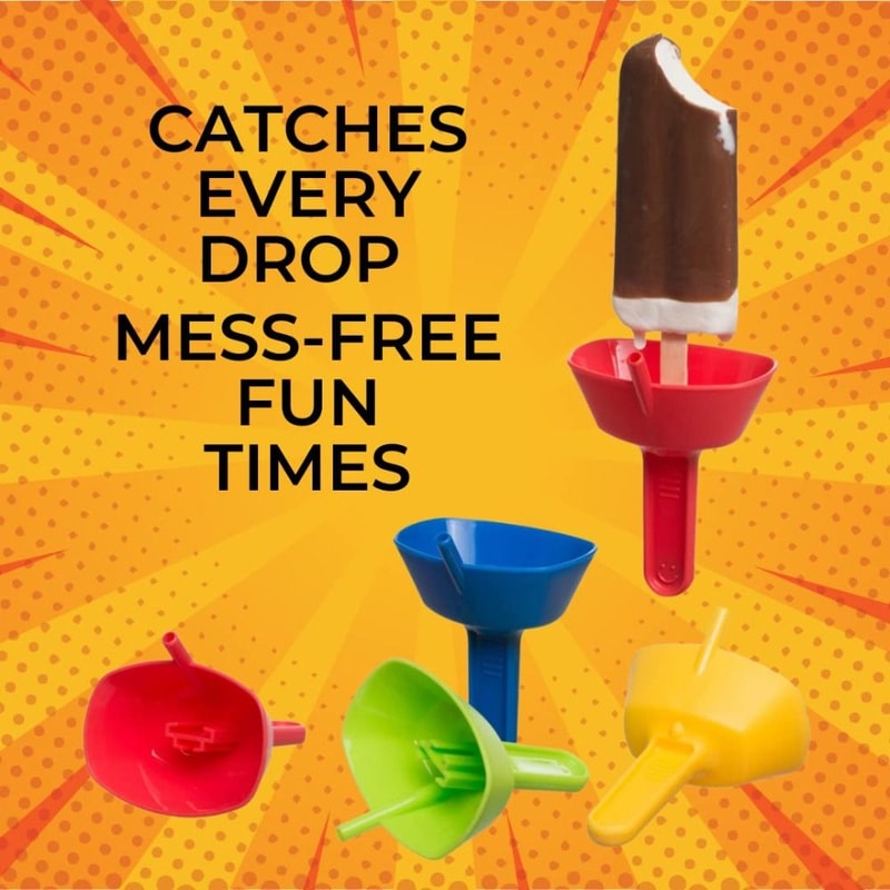 Premium Double Popsicle Holder Anti Drip Ice Cream Drip Tray For Kids 3